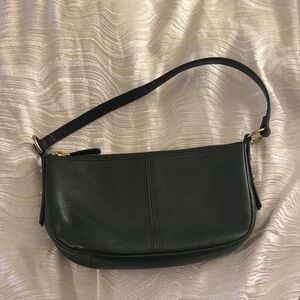 Fossil Jolie Green Leather Shoulder Bag